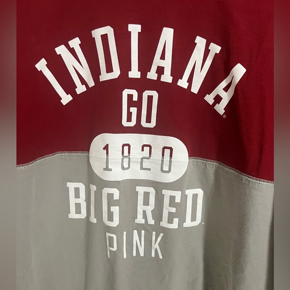 Pink by Victoria Secret Long Sleeve Indiana Big Red - Picture 2 of 5